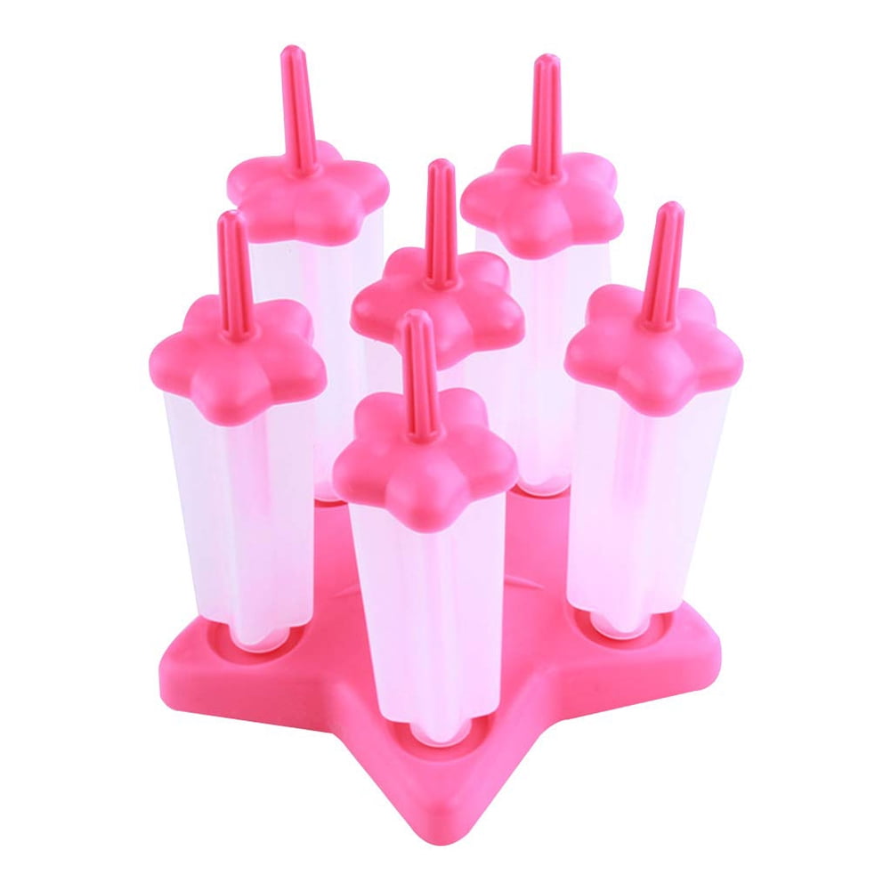 QILIN 6 Grids Silicone Summer Icelolly Ice Cream DIY Maker Mould Tray
