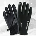 thumbnail image 6 of ACDANC 1Pairs Waterproof Gloves,Soft Padding Fingerless Gloves Men,Winter Protection Workout Gloves Women,XL,Black, 6 of 7