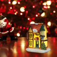 thumbnail image 1 of ornament decor,Christmas Decor Ornament Brightness LED Light Up Small Village House Scene,Red, 1 of 6