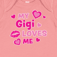 thumbnail image 4 of Inktastic Valentine's Day My Gigi Loves Me Hearts and Lips Boys or Girls Baby Bodysuit, 4 of 5