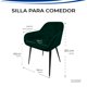thumbnail image 5 of JUEGO DE 2 SILLAS VELVET MODERNAS PARA COMEDOR MARCA GRAVITA, 5 of 7