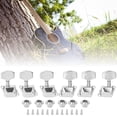 thumbnail image 4 of 6pcs Guitar Tuning Pegs 3R 3L Semiclosed String Tuners Machine Head Professional Parts, 4 of 8