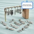 thumbnail image 4 of 1Set 32pcs 16 Styles Owl Alloy Dangle Beads 5mm Large Hole Tibetan European Charms Pendants Owl Charms Bails for Bracelet Necklace Jewelry Making Antique Silver, 4 of 6