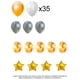 thumbnail image 3 of Set De Globos Decorativos Metalicos Para Cumpleaños Sorpresa Happy Birthday, 3 of 11