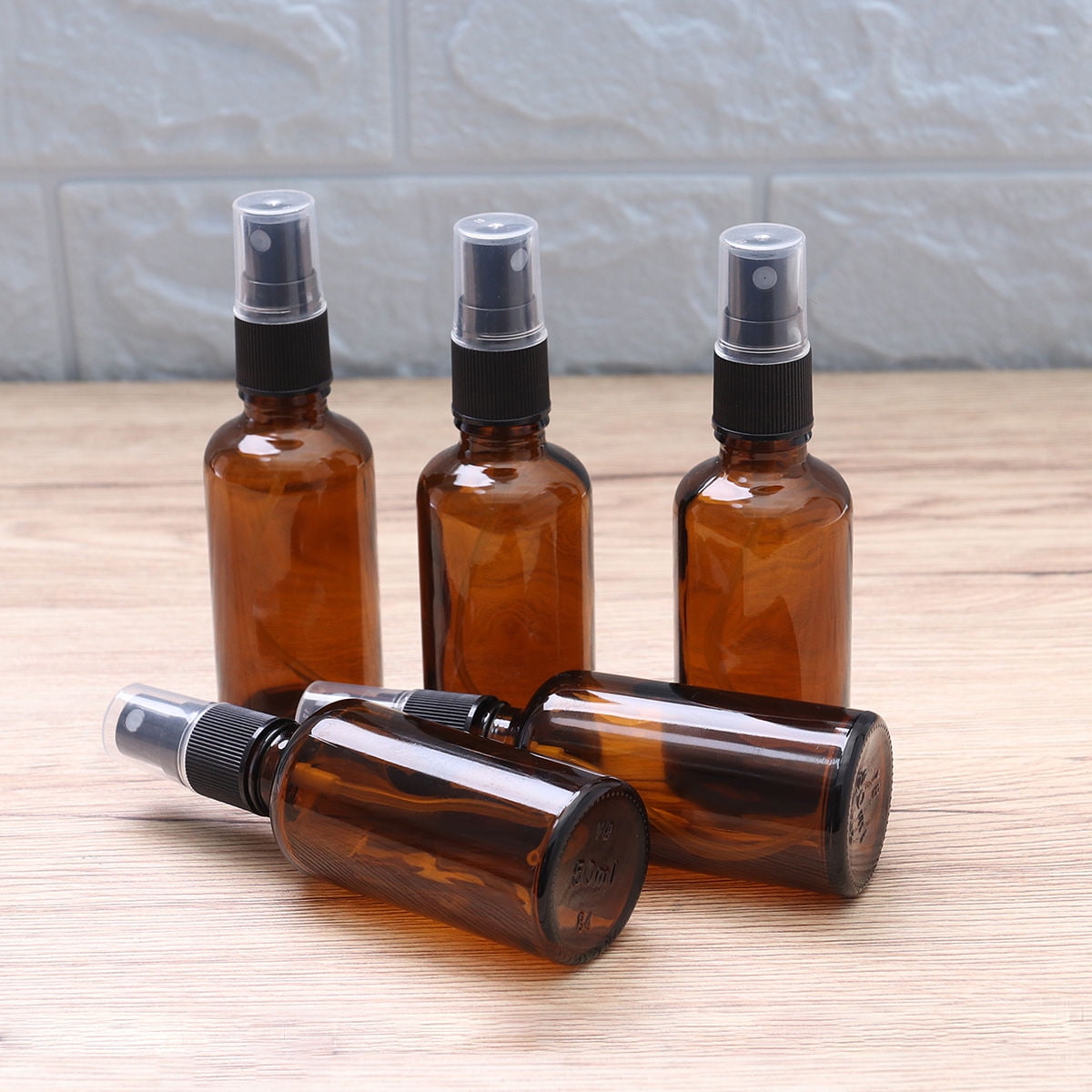 BEADCEST Essential Oil Sprayer Empty Glass Bottle Refill General Users Kitchen Use 6pcs