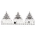 thumbnail image 1 of Sewing Ruler Acrylic Knitting Patchwork Scale Template Guide Embroidery DIY Craft Making Quilting Tailors Designers 60 Degree 10 Inch, 1 of 7