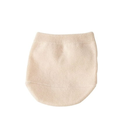 

5 Pairs Non Skid Toe Topper Socks Toe Liner Half Socks No Show Socks Toe Cover Socks No Slip Invisible Socks for Women Nude color