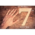 thumbnail image 2 of 6 Inch Wooden Number 7 Ready for Painting or Decorating, 2 of 4