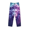 thumbnail image 2 of Fotbe Cool Lion Head Men's Pajama Pants,Sleepwear Pants,Pj Bottoms Drawstring And Pockets-Small, 2 of 7