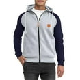 thumbnail image 2 of BXINGOHAI Patchwork Pullover Sweatshirts for Men Thin Fleece Long Sleeve Sweatshirt Full Zip Up Tops 2024 Casual Daily Shirts Today Sales Light Gray,S, 2 of 5