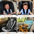 thumbnail image 5 of KUIFORTI Highland Cow Car Seat Sun Shade Cover Baby Car Seat Protector, Reflective Heat Protector for Keeping Infant Car Seat Cool, Easy to Install, 5 of 7