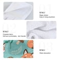 thumbnail image 5 of Fox Mushroom Pattern Hand Towels 2 Pack Quick Dry Velvet Soft with Velcro Kitchen Bath 14x18in, 5 of 7