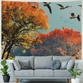 thumbnail image 4 of Orinice Birds Forest Autumn Colors Tapestry Wall Hanging Unique Style for Home Decor Art Living Room Bedroom 40x60inch, 4 of 6