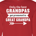 thumbnail image 4 of Inktastic Only the Best Grandpas Get Promoted to Great Grandpa Long Sleeve T-Shirt, 4 of 5