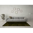 thumbnail image 3 of Ahgly Company Machine Washable Indoor Rectangle Abstract Yellow Modern Area Rugs, 6' x 9', 3 of 4