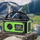 thumbnail image 3 of manivela solar de la alarma SOS de la radio meteorológica de la emergencia 12000mAh para acampar al aire libre, 3 of 9