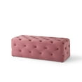 thumbnail image 5 of Modway Amour 48" Tufted Button Entryway Performance Velvet Bench in Dusty Rose, 5 of 5