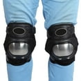 thumbnail image 3 of 2 PCS Motocicleta De Acero Inoxidable ATV ATV Adultos Almohadillas De Rodilla De La Espinilla Armadura Protectora De Protección Buardilla De Rodilla, 3 of 7