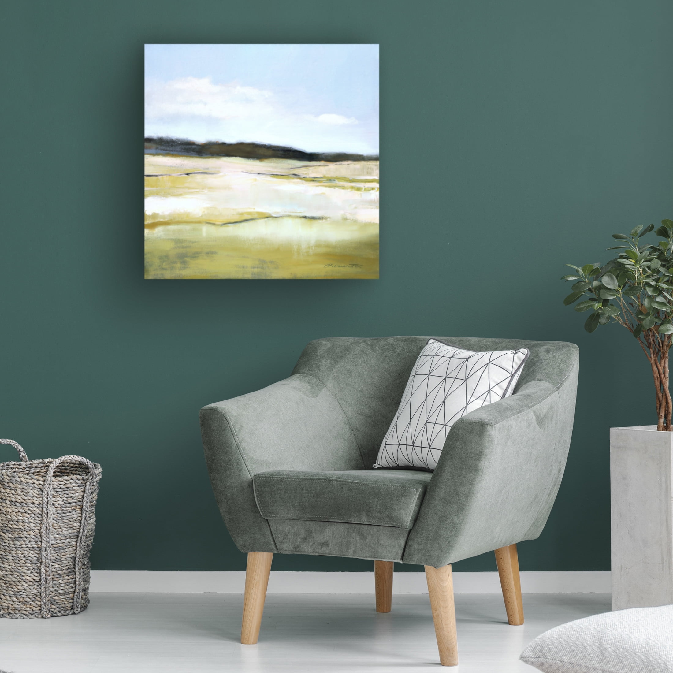 Canvas Wall Art - Rebecca Fox 'Hillside' Wall Art for Living Room, Bedroom, or Office Décor by Trademark Fine Art - 24 x 24 Inches