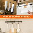 thumbnail image 2 of 2X Toallero Sin Taladrar, Toallero Extensible para Pegar para BañO y Cocina, Soporte para PañOs de Cocina en la Pared, Negro, 2 of 5