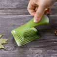 thumbnail image 2 of Paquete de 10 peines para el cabello con mango (verde), peines de dientes anchos, peines de dientes finos, peines de mango redondo, peines de cola fina, peines antiestáticos para cabello largo y rizad, 2 of 5
