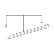 Genuine OE Lexus Rocker Molding - 75851-33902-B0