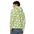thumbnail image 4 of Uemuo Daisies Flowers for Men's Fashion Full-zip Hoodies & Sweatshirts with Kangaroo Pocket, Zip-up Hooded Sweatshirt, Moisture Wicking & Breathable-Small, 4 of 5
