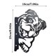 thumbnail image 2 of Adornos de jardín de metal Bulldog para vallas, decoración exterior y del hogar, decoración de jardín, esculturas, siluetas de hierro fundido, árbol, patio, arte de pared, 2 of 4