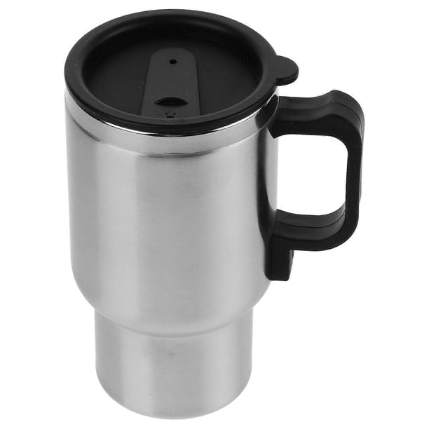 Cylindrical Stainless Steel Car Heating Mug With Handle Designed For Drivers 1Pack