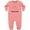 Mauve, variant on Grammy Loves Me Flamingo Grandchild Baby Fleece Romper