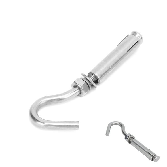 Expansion Screw Hook, Wall Concrete Brick Fastener M6 Expansion Screw Hook M6 Stainless Steel Expansion Screw Hook For Bathrooms