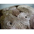 thumbnail image 2 of The HomeCentric Pillow Covers, Brown Decorative Zippered Pillow Covers Pack of 2, 16x16 inch (40x40 cm) Silk Pillow Covers, Circles & Dots, Jute, Cushion Cover&nbsp; - Adorned By Jute, 2 of 4