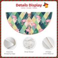 thumbnail image 3 of Sikiie Flamingo Nativity Christmas Tree Skirt, Jesus Christian Winter Holiday Tree Mat Decoration(30-48IN)30", 3 of 6