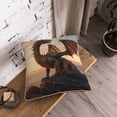 thumbnail image 5 of KLL Sky Sunset Bronze Dragon Decorative Throw Pillow Covers Velvet Soft for Couch Sofa Bedroom Living Room Outdoor (No pillow core)- 18"x18", 5 of 5