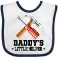 thumbnail image 3 of Inktastic Daddy Little Helper Tools Boys Baby Bib, 3 of 4
