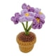 thumbnail image 2 of Flores Tejidas a Mano, Flores En Maceta, Rosas Tejidas a Crochet, Decoraciones de Oficina con Flores Artificiales Hechas a Mano, Productos de Lana Terminados, 2 of 4