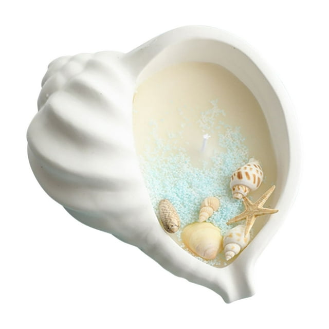 Velas naturales, vela de gel de cera de soja con aceite, velas decorativas, velas terapéuticas para mujeres, vela antiestrés de concha.