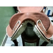 Half breed Handmade Rough Out Leather Australian Stock Saddle: Trail & Endurance Riding