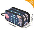 thumbnail image 4 of FORMRS Pencil Case with 3 Compartments Zipper Pouch, Elementary School Level and up, Blue Anchor, 4 of 8