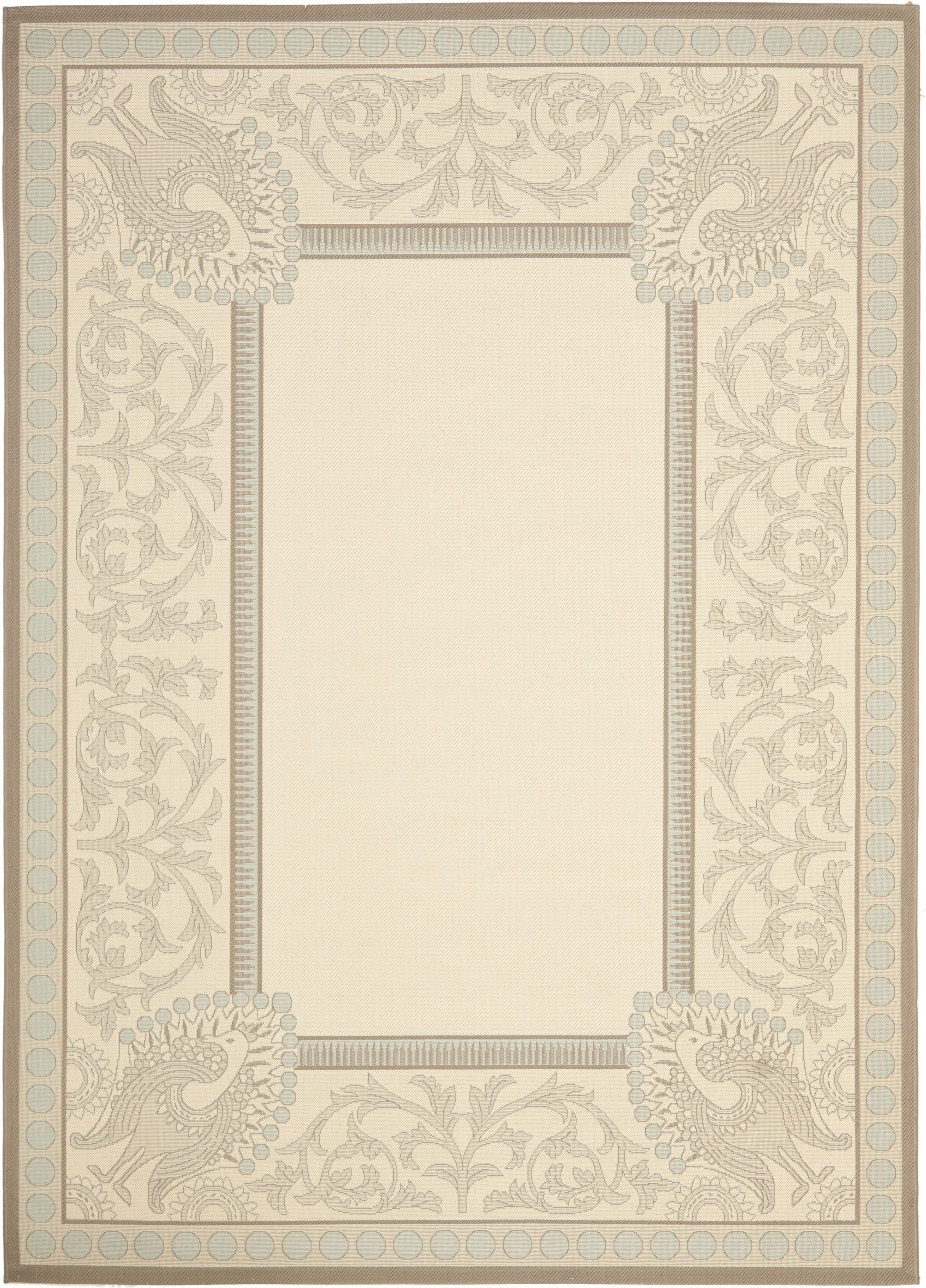 Safavieh Courtyard Theodore Oriental Indoor/Outdoor Area Rug, Beige/Dark Beige, 8' x 11'