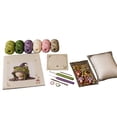 thumbnail image 4 of Fantasy Hood Hat DIY Crochet Kit Series | Complete Great Experience, Tutorial Guide, Yarn & Hook, Cute Halloween Beanie with Ear Charming Gift for Adults(Frog), 4 of 7