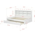 thumbnail image 7 of Donco Kids Bookcase Full Daybed with Twin Trundle, Full, White, 7 of 7