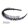 thumbnail image 7 of Meidiya Wave Rhinestone Headbands Plastic Tooth Comb Headbands, Crystal Hair Loop Non-slip Wavy Hairbands for Women Girls, 7 of 7
