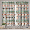 thumbnail image 2 of Ambesonne Mexican Valance & Curtain, Native Cultural Borders, 55"x24", Multicolor, 2 of 7