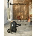 thumbnail image 3 of Cordless Ash Vacuum, for DeWalt 20V Max Battery, 4-Gallon Portable Vacuum Cleaner, Black, 3 of 6
