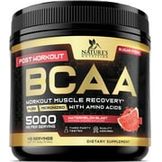 BCAA Powder with L-Glutamine & Amino Acids 5000mg - Best Sugar Free BCAAs Endurance Muscle Recovery Supplement for Post Workout - Branched Chain Amino Acid Energy Women & Men, Watermelon, 45 Servings