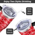 thumbnail image 5 of Christmas 40oz Stainless Steel Vacuum Insulated Tumbler with Lid and Straw Gifts for Mom Friend Sister Grandma, 5 of 7