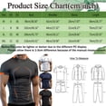 thumbnail image 4 of Short Sleeve Compression Shirt Men Athletic Gym Cool Dry Base Layer Workout Tops Slim Fit Undershirts T-Shirt, 4 of 5