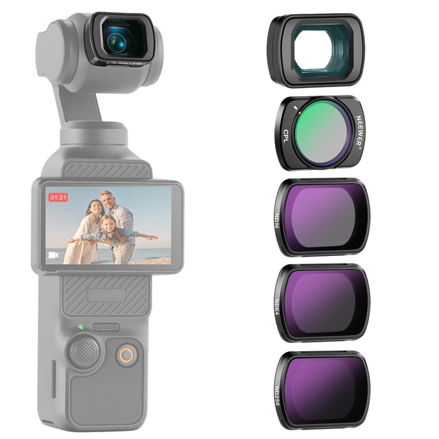 NEEWER Set de Filtros ND de 4 Piezas con Lente Gran Angular para DJI Osmo Pocket 3