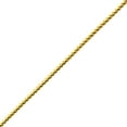 thumbnail image 2 of LoveBling 10K Yellow Gold Solid Diamond Cut Franco Chain Bracelet (2.2mm, 9"), 2 of 4